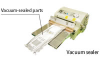 Vacuum-sealed parts  Vacuum sealer