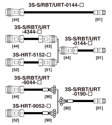 Cable for heavy duty 3S-S-0144,3S-RBT-0144,3S-URT-0144,3S-S-4344,3S-RBT-4344,3S-URT-4344,3S-HRT-5152,3S-S-9044,3S-RBT-9044,3S-URT-9044,3S-HRT-9052,3S-S-0190,3S-RBT-0190,3S-URT-0190