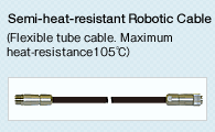 Semi-heat-resistant Robotic Cable(Flexible tube cable. Maximum heat-resistance105℃)