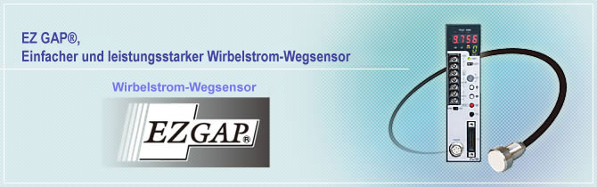 Einfacher und leistungsstarker Wirbelstrom-Wegsensor EZ Gap®