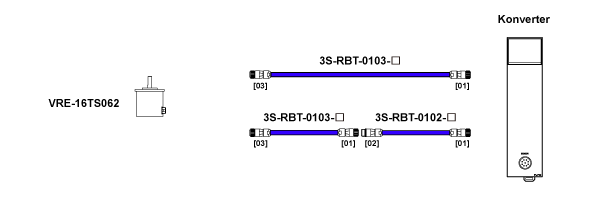 Sensorenverlängerungskabel 3S-RBT-0103/3S-RBT-0102