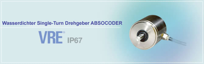 Wasserdichter Single-Turn Drehgeber ABSOCODER VRE®