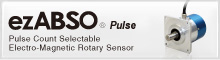 Pulse Count Selectable Electro-Magnetic Rotary Sensor ezABSO