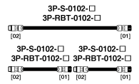 센서케이블　3P-S-0102/3P-RBT-0102