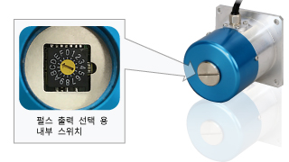 펄스 출력 선택 용 내부 스위치