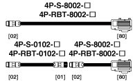 VS-12PB Extension sensor cable 4P-S-8002/4P-RBT-8002/4P-S-1002/4P-RBT-0102