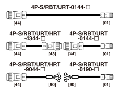 Cable for heavy duty 4P-S-0144,4P-RBT-0144,4P-URT-0144,4P-S-4344,4P-RBT-4344,4P-URT-4344,4P-HRT-4344,4P-S-9044,4P-RBT-9044,4P-URT-9044,4P-HRT-9044,4P-S-0190,4P-RBT-0190,4P-URT-0190