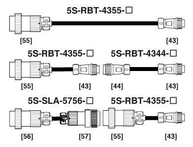 Cable for heavy duty 5S-RBT-4355,5S-RBT-4344,5S-SLA-5756