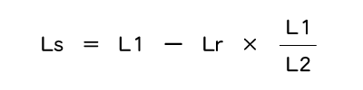 Cable length calculation formula