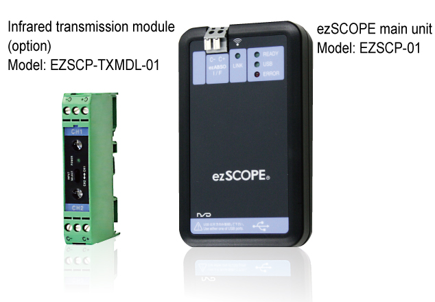 Infrared transmission module (option), Model code: EZSCP-TXMDL-01, ezSCOPE main unit Model: EZSCP-01