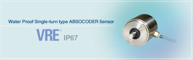 Water Proof Single-turn type ABSOCODER Sensor VRE®