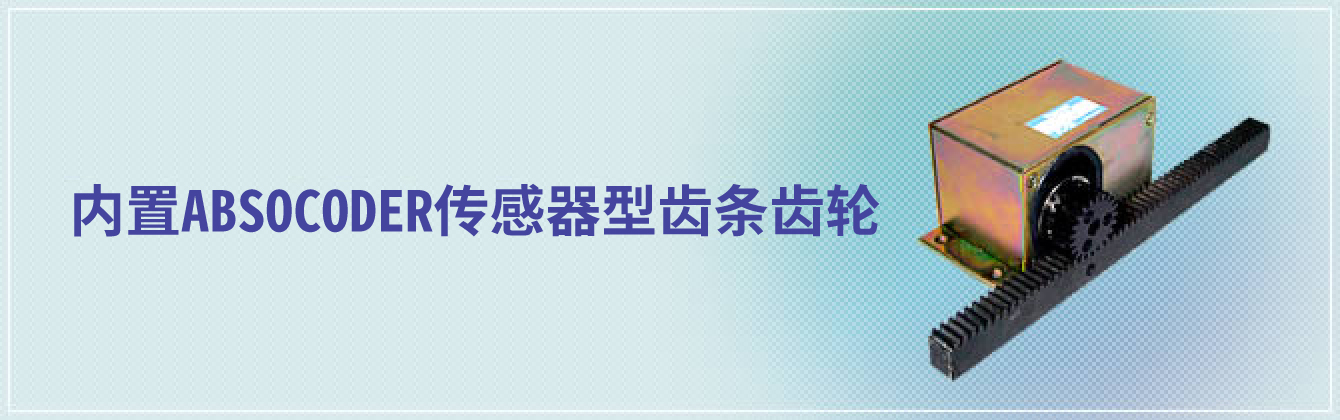 内置ABSOCODER传感器型齿条齿轮